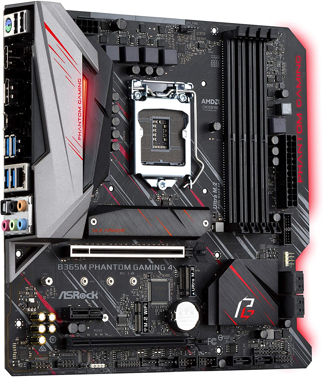 Asrock b365m phantom gaming 4 micro 2025 atx lga1151 motherboard